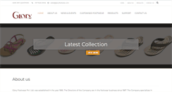 Desktop Screenshot of gloryfootwear.com